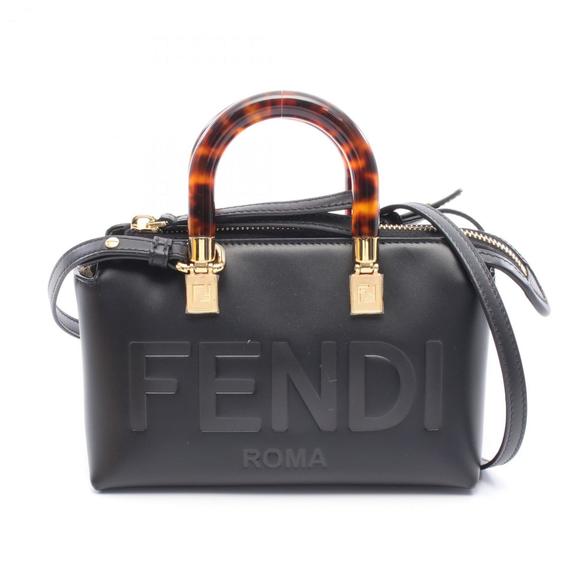 Fendi By the Way Mini Handbag, Leather, Women's, Black - Picture 1 of 5